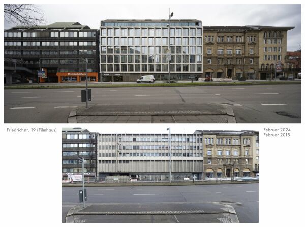Friedrichstrae 19 (Filmhaus), Februar 2024 / Februar 2015