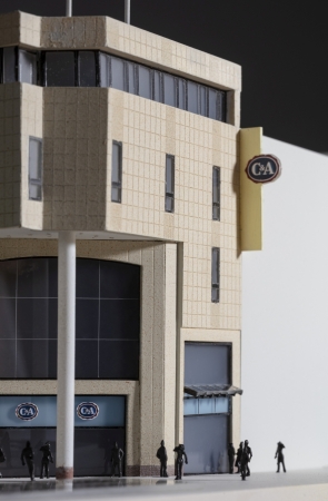 Architekturmodell (Detail), C&A Essen, um 1999