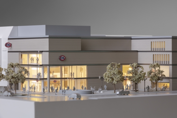 Architekturmodell, C&A Berlin Steglitz, um 2010