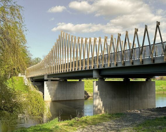 Engere Wahl: Brcke ber die Ems bei Schepsdorf in Lingen von Arnd Vickers/Vickers Architekten