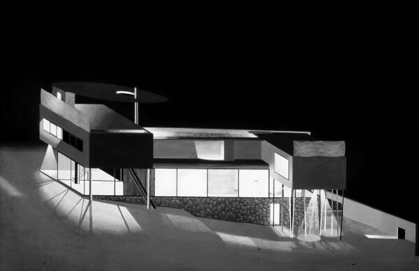 Madelon Vriesendorp & OMA, Villa dallAva, Saint-Cloud, Ansicht B, 1987