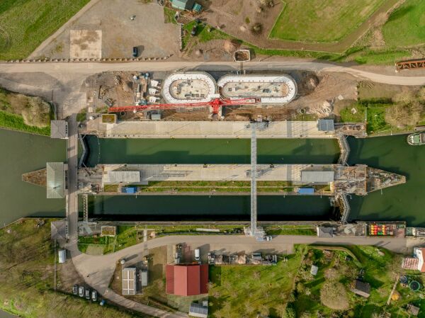 Schleusengebude bei Heidelberg von Ecker Architekten