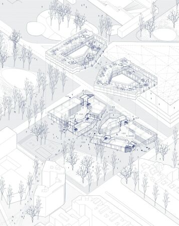 Axonometrie Gesamtensemble