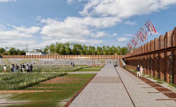 3. Platz: Hofrichter-Ritter Architekten; Visualisierung Appellplatz