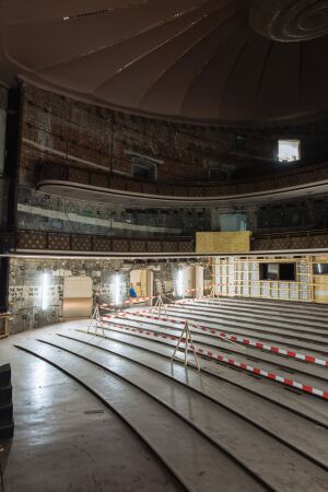 Theatersaal whrend der Sanierungsarbeiten, 2019