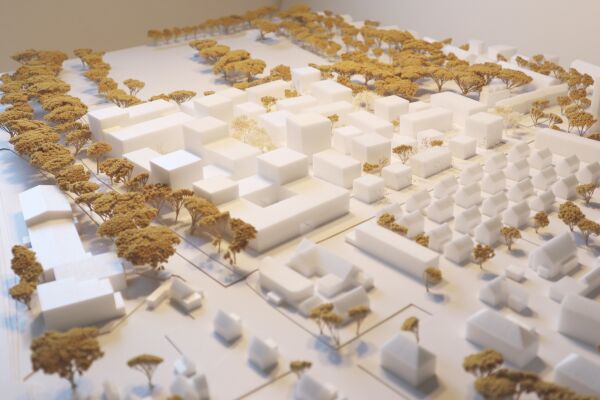 3. Preis: UTA Architekten und Stadtplaner (Stuttgart) mit Hannes H�rr Landschaftsarchitektur (Stuttgart); Modell