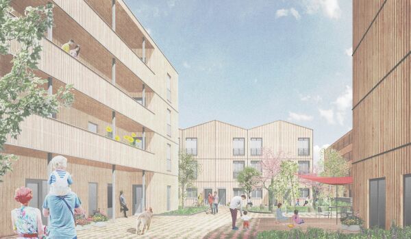 2. Preis: CKRS Architekten (Berlin) mit A24 Landschaftsarchitekten (Berlin)