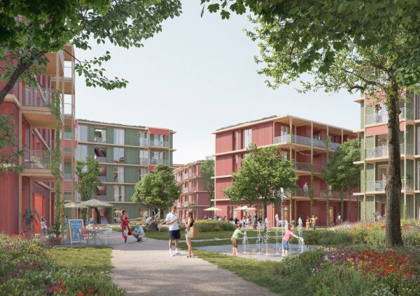 1. Preis: schneider+schumacher Stdtebau (Frankfurt a. M.) mit Carla Lo Landschaftsarchitektur (Wien)