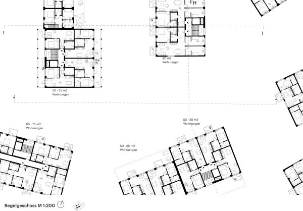 Anerkennung: ADEPT (Kopenhagen); Grundriss Regelgeschoss Vertiefungsbereich 2