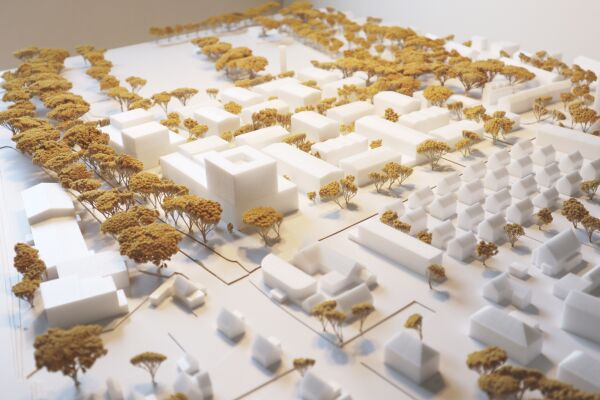 2. Preis: CKRS Architekten (Berlin) mit A24 Landschaftsarchitekten (Berlin); Modell
