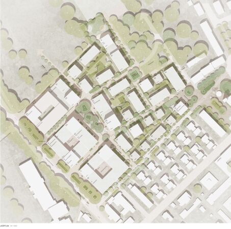 3. Preis: UTA Architekten und Stadtplaner (Stuttgart) mit Hannes Hrr Landschaftsarchitektur (Stuttgart); Lageplan