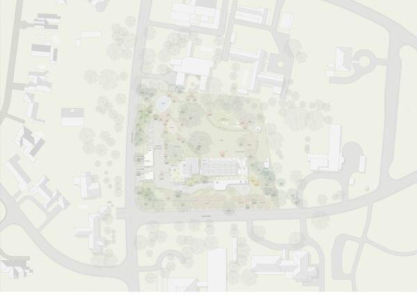 Anerkennung: allmannwappner mit Schller Landschaftsarchitekten (beide Mnchen), Lageplan