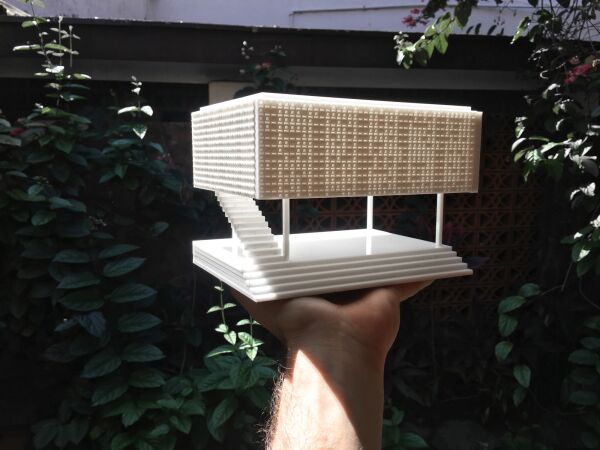 Microlibrary Bima in Bandung; Modell