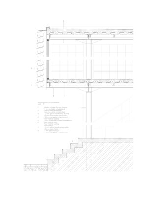 Microlibrary Bima in Bandung; Schnitt