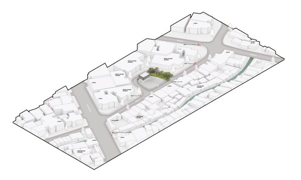 Microlibrary Bima in Bandung; Umgebung