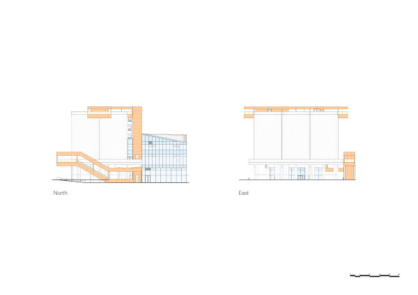 Silo Nord- und Ostansicht