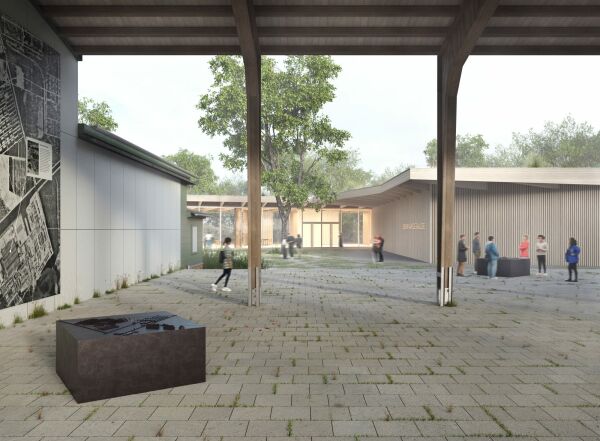 eine Anerkennung: AFF Architekten mit POLA Landschaftsarchitekten (beide Berlin)