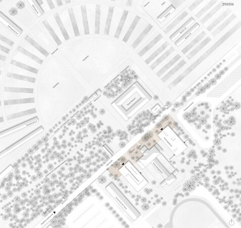3. Preis: Hascher Jehle Architektur (Berlin) mit Gnle + Hehr Landschaftsarchitekten (Esslingen), Lageplan