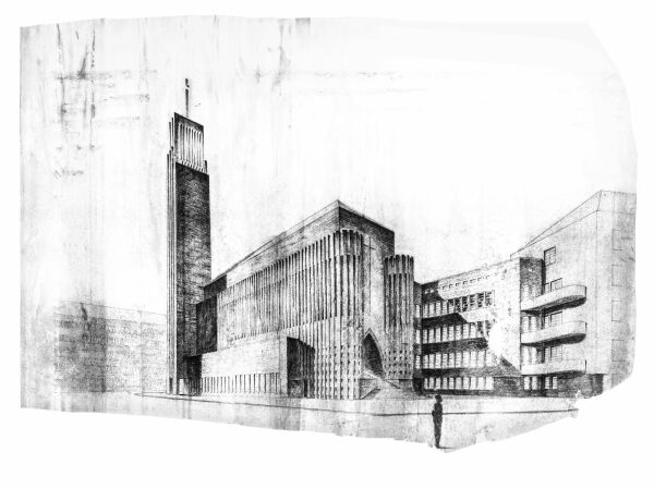 Fritz Hger und Ossip Klarwein, Kirche am Hohenzollernplatz in Berlin, 192833