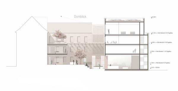 2. Preis: pape+pape architekten, Lngsschnitt