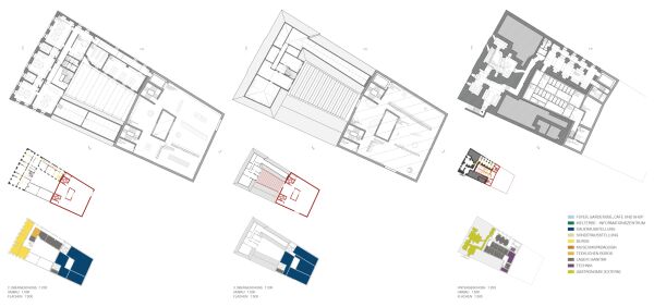 5. Preis: Grubert Verhlsdonk Architekten, Grundrisse OG und UG