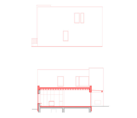Ansicht Ost, Ansicht/Schnitt West