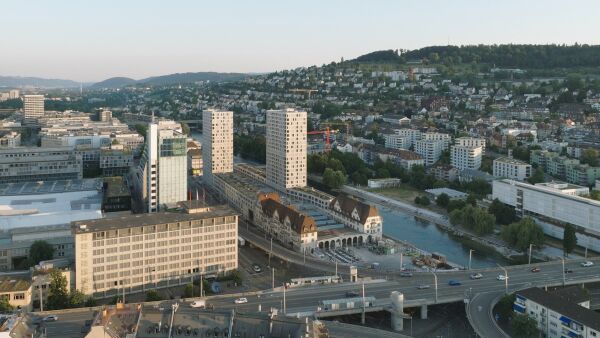 Tramdepot und Wohntrme in Zrich von Morger Partner Architekten