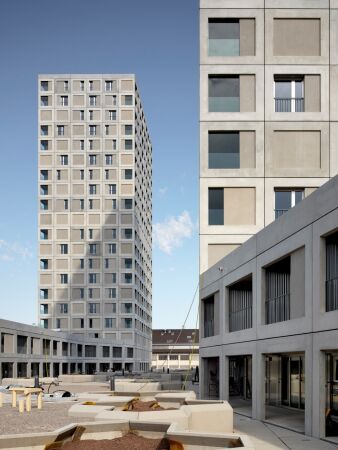Tramdepot und Wohntrme in Zrich von Morger Partner Architekten