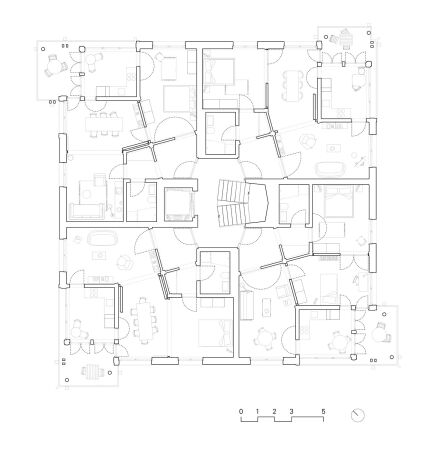 Grundriss Regelgeschoss (mbliert)