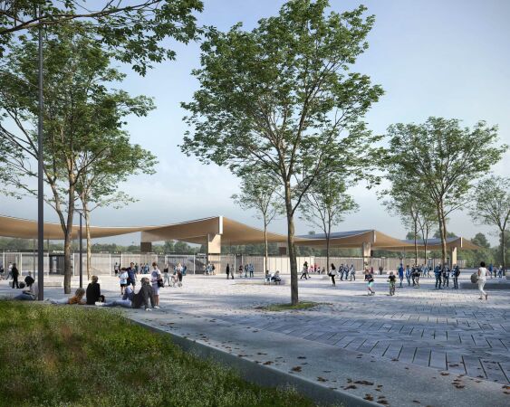 1. Preis: blrm Architekt*innen mit AZC  Atelier Zndel Cristea und Treibhaus Landschaftsarchitektur