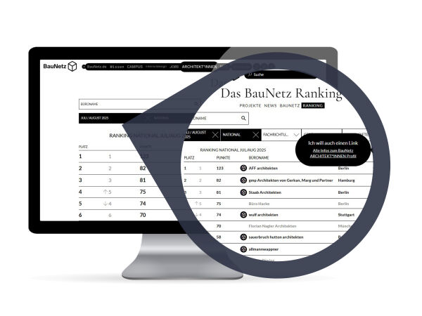Neuer Look und neue Funktionen frs BauNetz Ranking