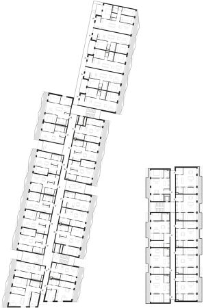Grundriss Regelgeschoss Zwillingshaus A und Werkshaus