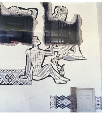 Zustand vor dem Umbau, Sgrafitto von Vadim Sidorkin