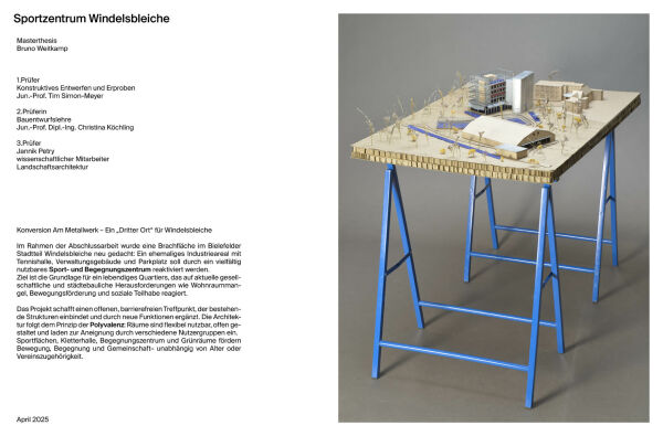 Sportzentrum Windelsbleiche von Bruno Weitkamp (Bauhaus Universitt Weimar)