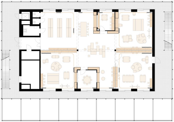 Grundriss 1. Obergeschoss (Stammgruppe)