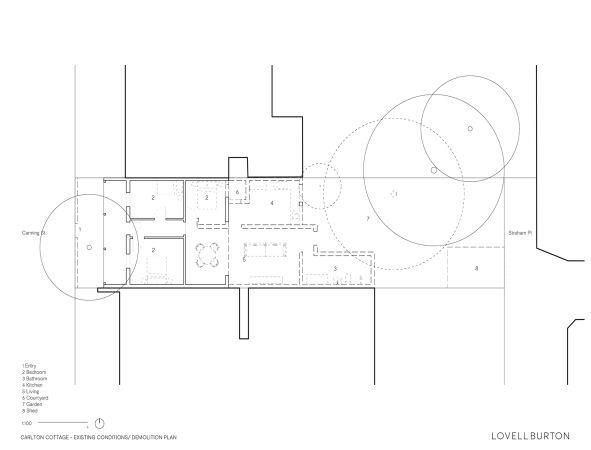 Grundriss Bestand mit geplanten Vernderungen