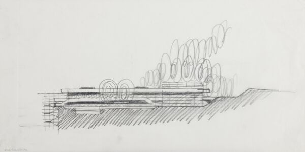 Hallenfreibad Bad Gastein: Entwurfsskizze