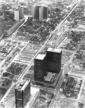 Kurz nach der Fertigstellung