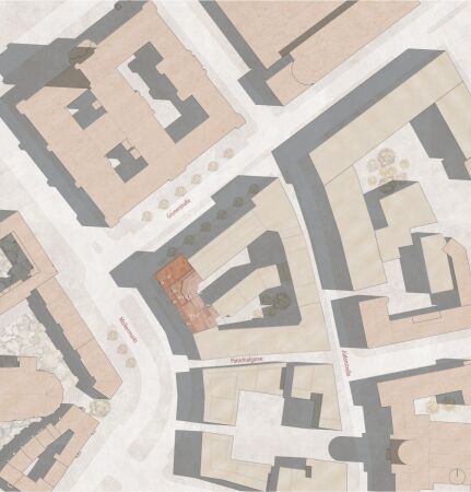 Los 3, ein 3. Preis: Bernd Albers Gesellschaft von Architekten, Eingartner Khorrami Architekten (beide Berlin), Lageplan