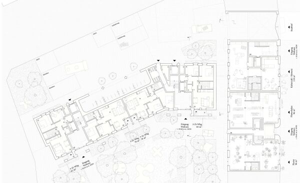 Los 2, ein 1. Preis: Duplex Architekten (Hamburg), Gort Scott (London), Kim Nalleweg Architekten (Berlin), Grundriss Erdgeschoss