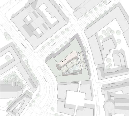 Los 2, ein 1. Preis: blrm Architekt*innen (Hamburg), Lageplan