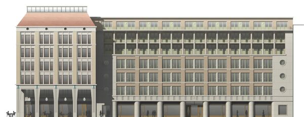 Los 1, 1. Preis: Hild und K (Mnchen), Happel Cornelisse Verhoeven (Rotterdam), Modersohn & Freiesleben (Berlin), Ansicht Grunerstrae