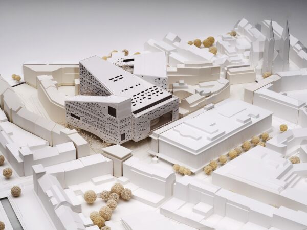 1. Preis: Snhetta (Oslo), Buro Happold (Berlin), B+G Ingenieure (Frankfurt am Main) - Modellfoto