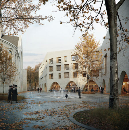 4. Preis: Architekturbro Bhm (Kln) mit JSWD Architekten und RMP Stephan Lenzen Landschaftsarchitekt:innen (beide Berlin)