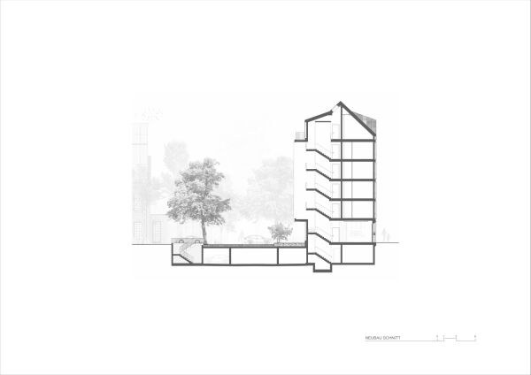 Neubau Schnitt