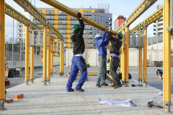 Die Pop-Up Sauna Sweat.Delft: Baustelle