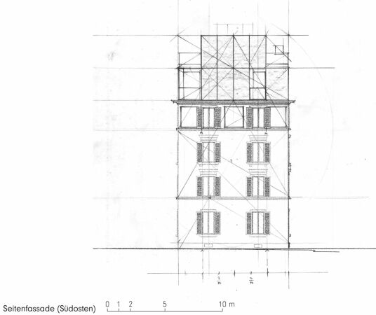 Ansicht S�dost (Seitenfassade)