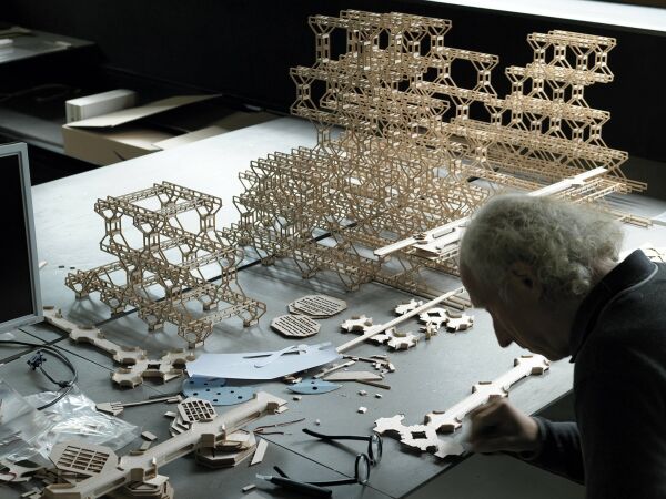 Nachbau des Strukturmodells der Stadt Ragnitz von Peter Kaschnig, 2022