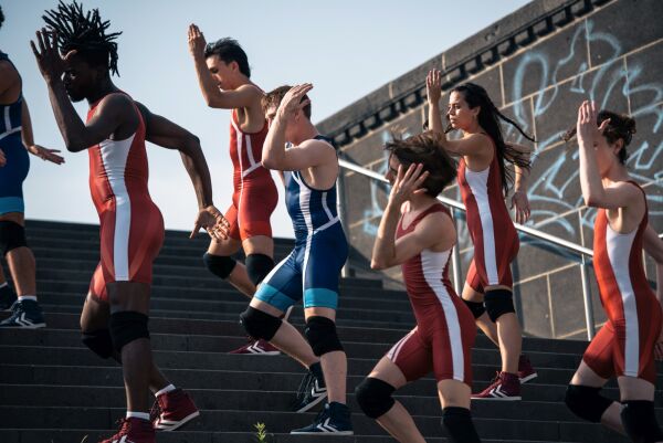 �Beat by Bits Performance� auf der Frankfurter Hauptwache. Das Projekt ist Teil des Themenfelds �Mit allen Sinnen�.