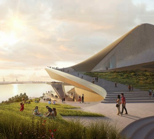 Teilnahme: gmp � Architekten von Gerkan, Marg und Partner (Hamburg) mit Diller Scofidio + Renfro (New York), Field Operations (New York), Werner Sobek (Stuttgart) und Transsolar (Berlin)